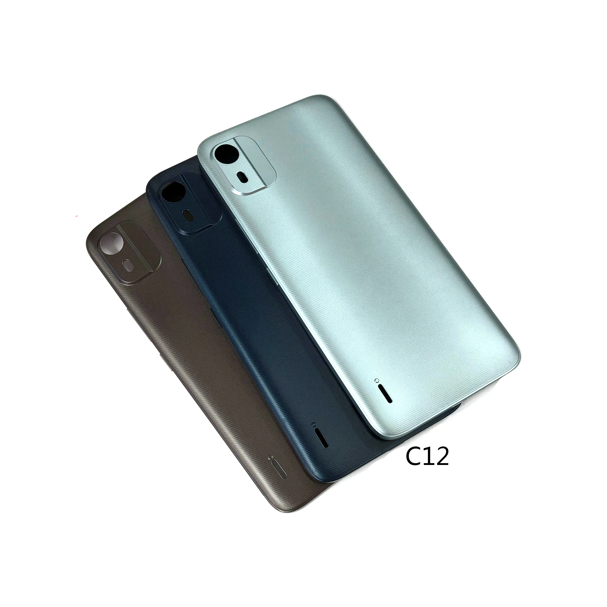 For Nokia C5 Back Cover C12 Rear Housing C20Plus Back Case C300 Battery Cover Replacement