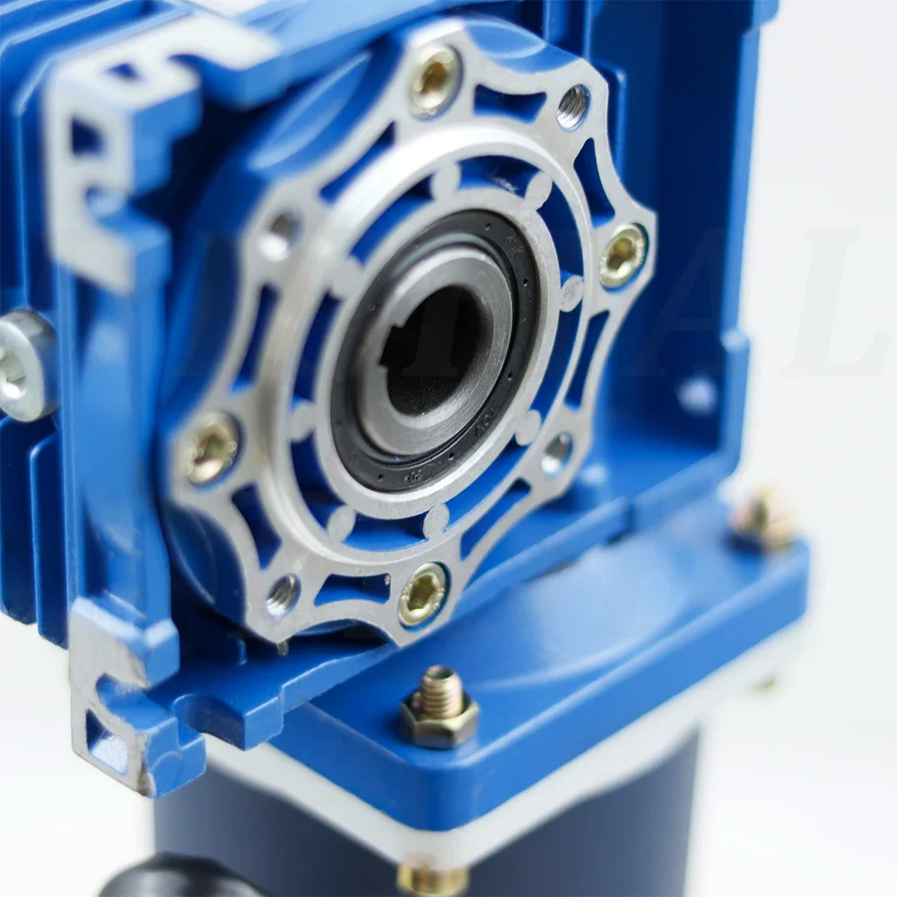 300W 12v 24v DC Worm Gear Reducer Motor RV40 DC Gearmotor  Self-Gearing Single-lock Shaft Rotation CW CCW - view 6