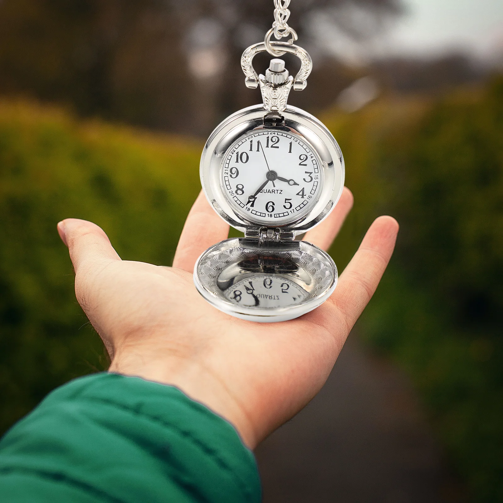 

Christmas Gifts Vintage Pocket Watch Watches Number for Men Mini Bronze Women Student
