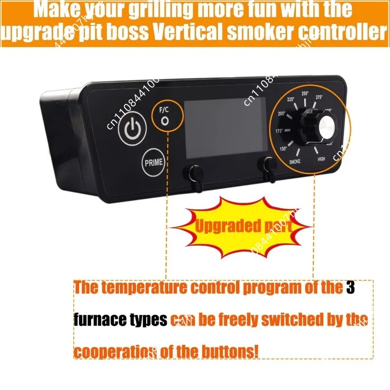 LCD Digital Controller Replacement Board Fit Vertical Pellet Smoker PBV3 PBV4 PBV5 Series BBQ Grill Spare Repair Parts
