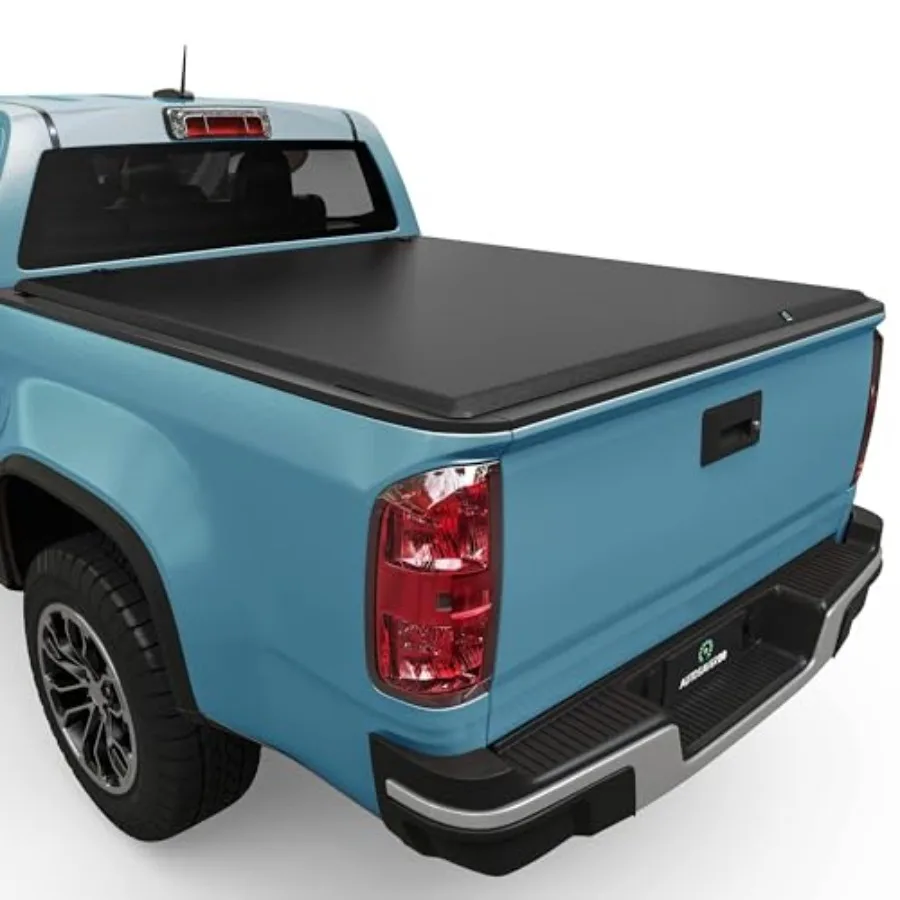 

Soft TriFold Truck Bed Tonneau Cover for 20152025 Chevy Colorado and GMC Canyon with 5.2 ft Bed Weatherproof Easy Installation