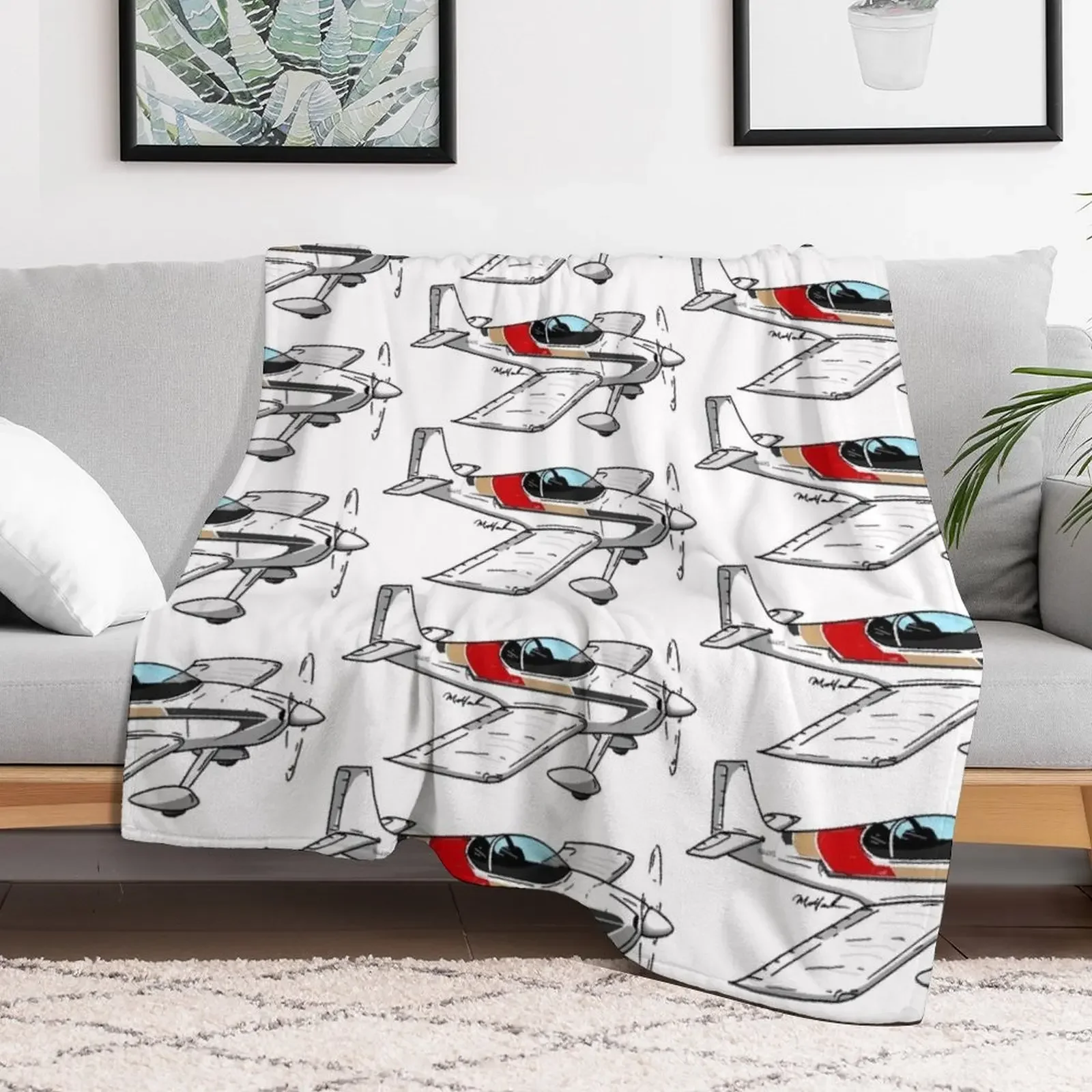 2010 RV-6 N44YG Throw Blanket Cute Quilt Blankets For Baby Custom Blankets