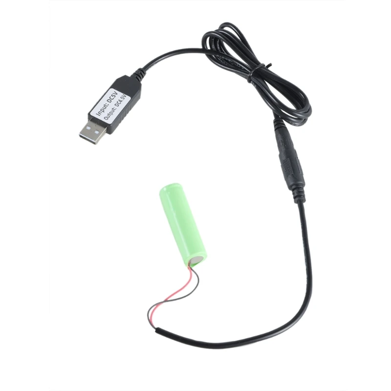 E41W USB 5V2A إلى 4.5V كابل طاقة البطارية الدمية لمزيلات البطارية 3x1.5V AA LR6