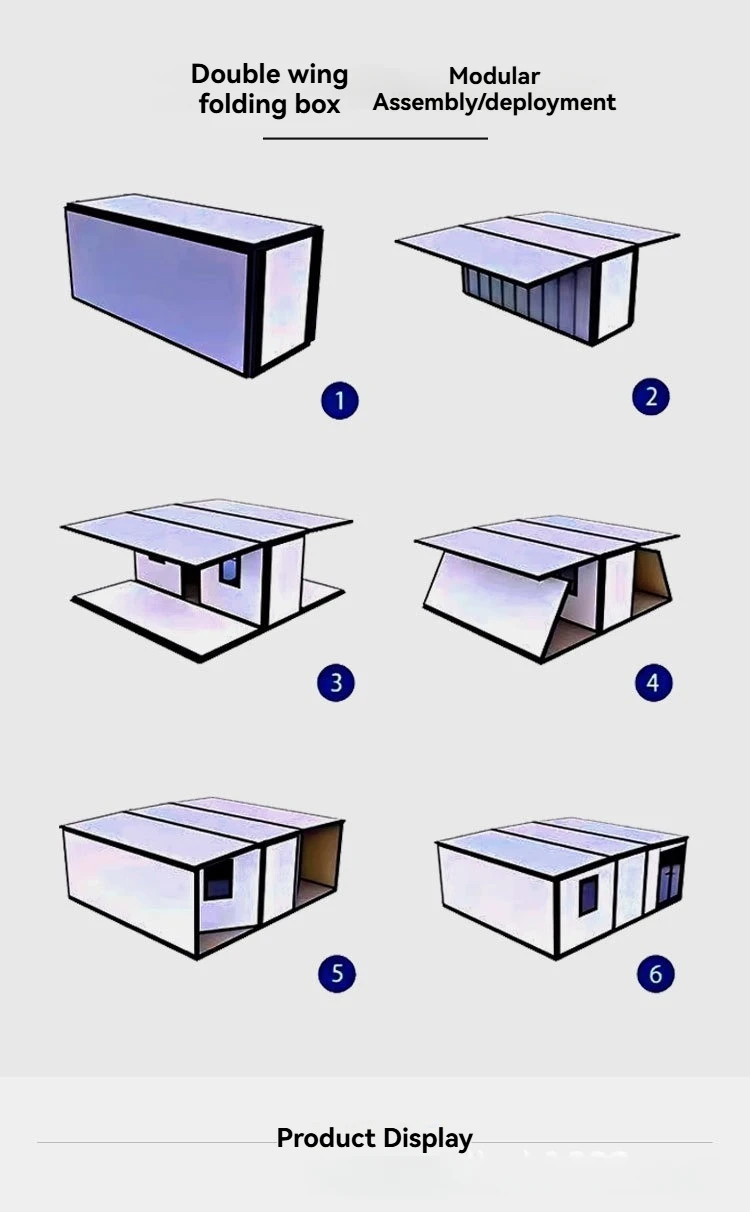 Modern Luxury Container House Steel Modular Prefabricated Folding House for Park Use, Designed for Transporting Small Residences