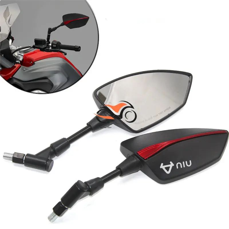 

For Niu N1s M1 U1 M+ U+ M1 N-gt U M U Motorcycle Adjustabale Side Rearview Mirrors Universal Rearview