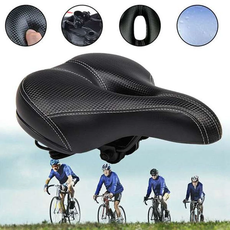 Bike Cushion Hollow Breathable Bike Saddle Mountain Bike Saddle Comfortable Big Butt Cushion Road Cycling Accessories