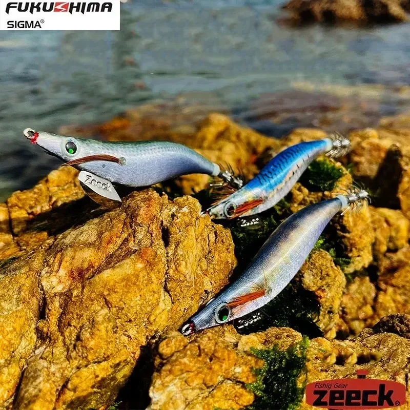 فوكوشيما حبات الصوت الضحلة المتوهجة 3.5 EGI 19G 3.2S/M رقص الحبار إغراء الخشب الشد الطعم CUTTLEFISH الأخطبوط السنانير الحادة