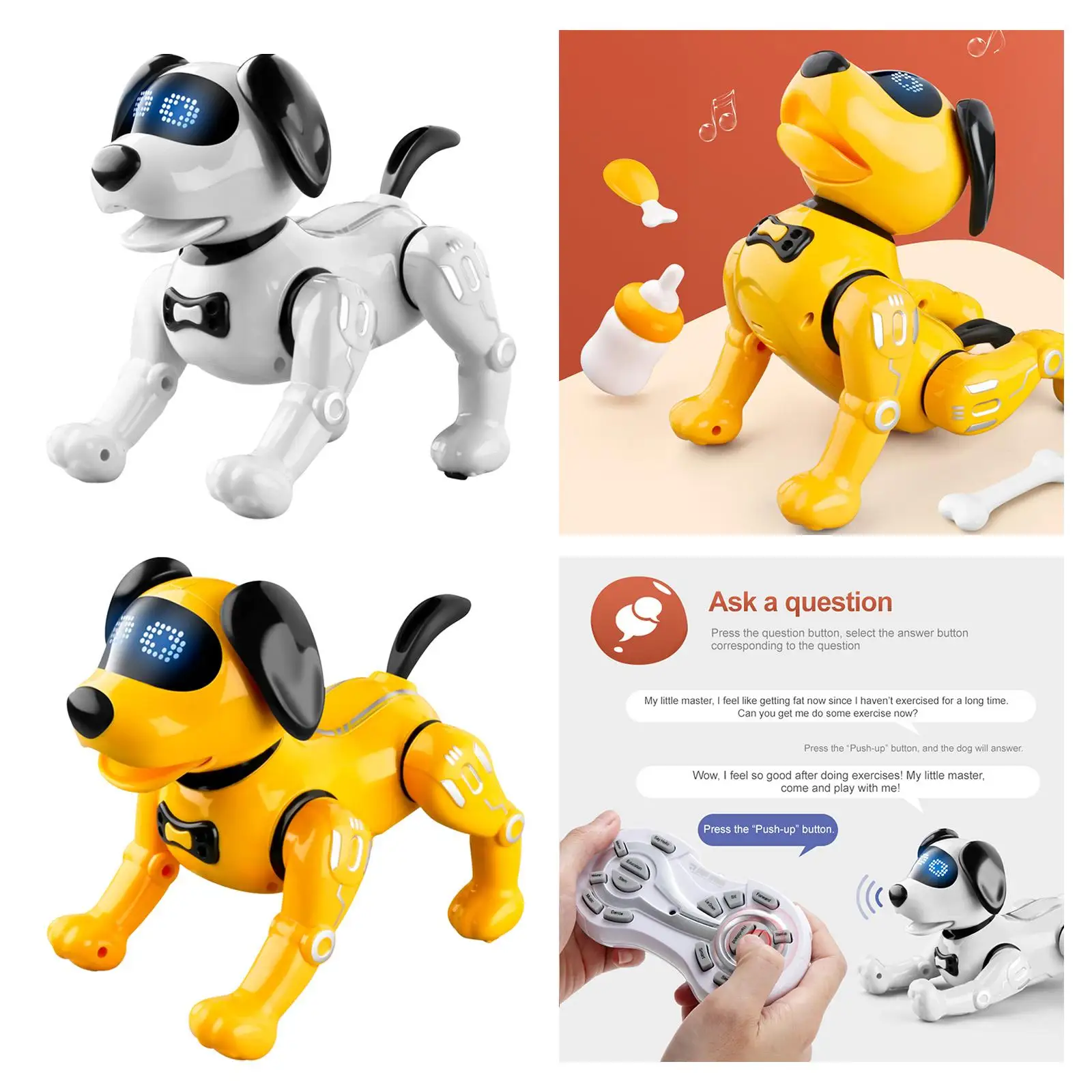 

Remote Control Robot Dog Toy Dancing Robot Dog toy for boys girls Kids