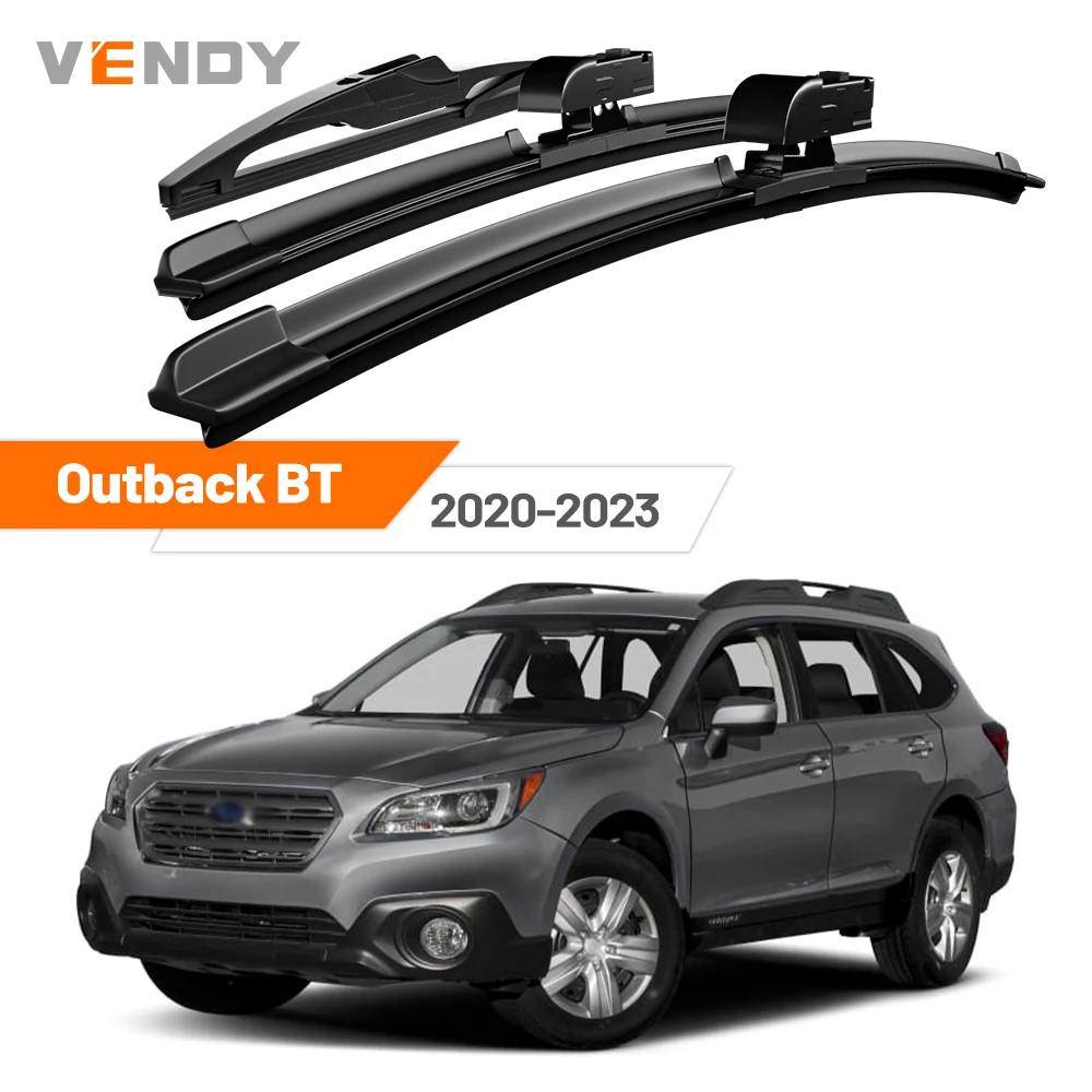 

For Subaru Outback BT 2020-2023 2021 2022 Front & Rear Windshield Wiper Blades Windscreen Wipers Set Accessories