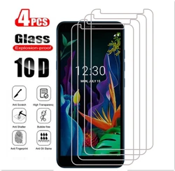4Pcs Phone Front Film Glass for LG K9 K11 K20 Plus K40 K50 9H Smartphone Protective Glass for LG K10 Power Pro 2017 2018
