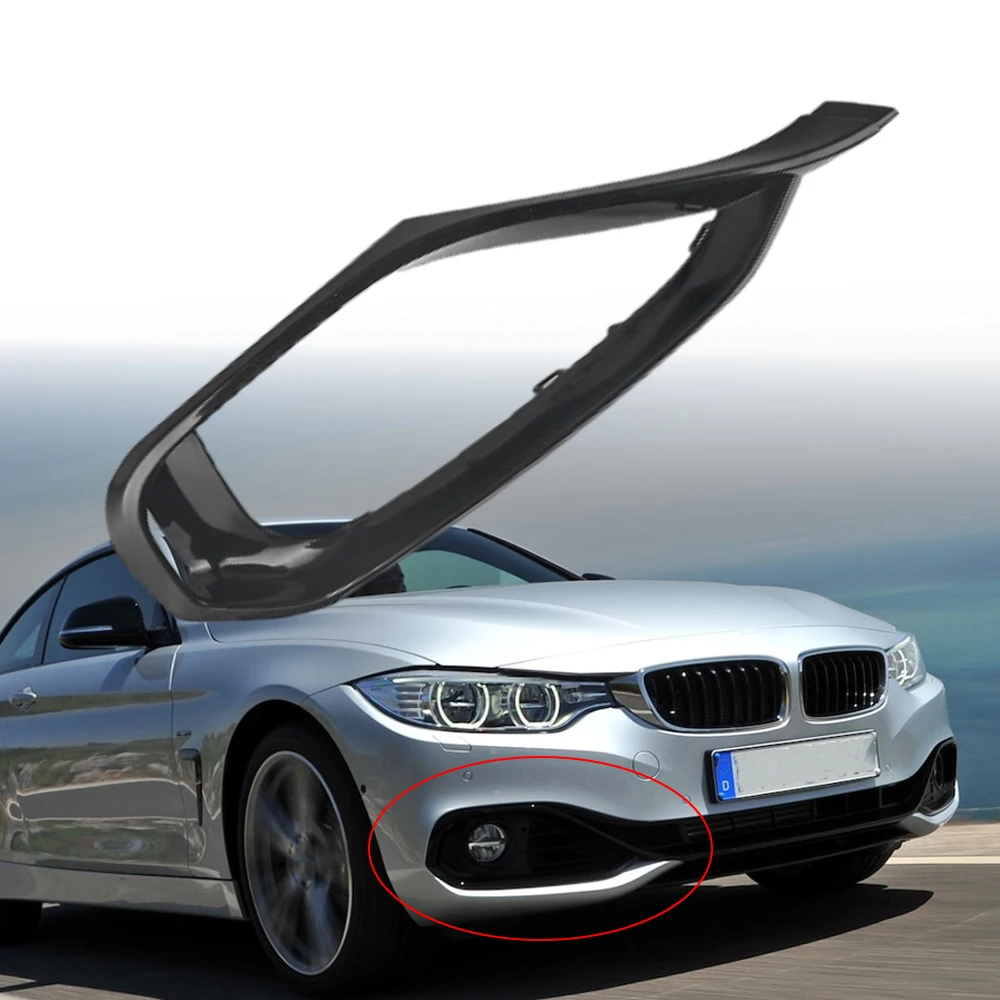 

Car Front Bumper Lower Fog Lamp Grille Bezel Trim Cover Left/Right for BMW 4 series F32 F33 F36 2014 2016 2017 2018 2019 2020