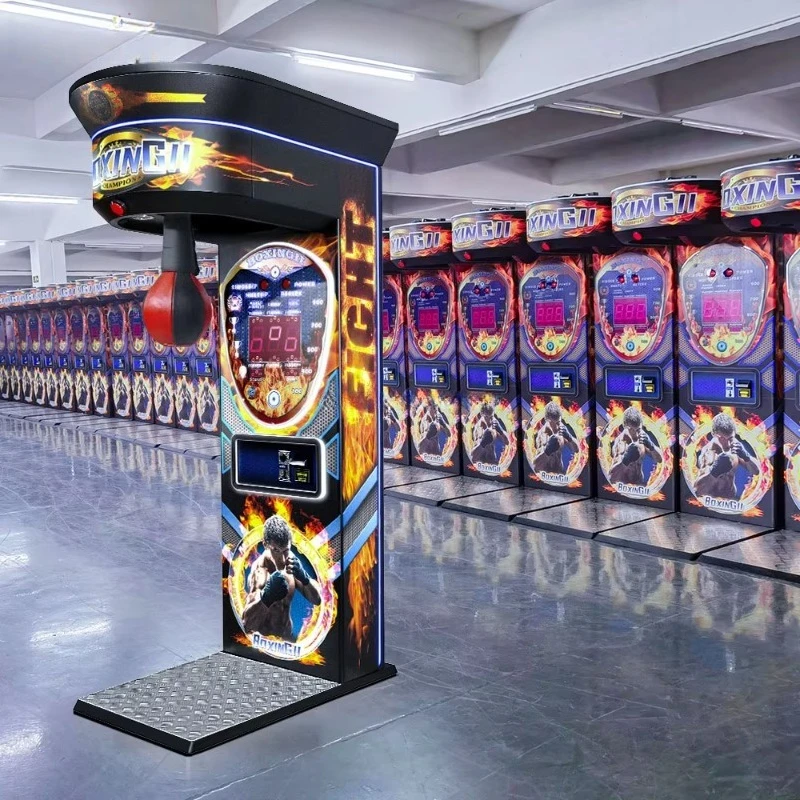 Ultimate Big Punch Power Coin Operated Boxing Machine Street Play Amusement Electronic Punching Arcade Customized
