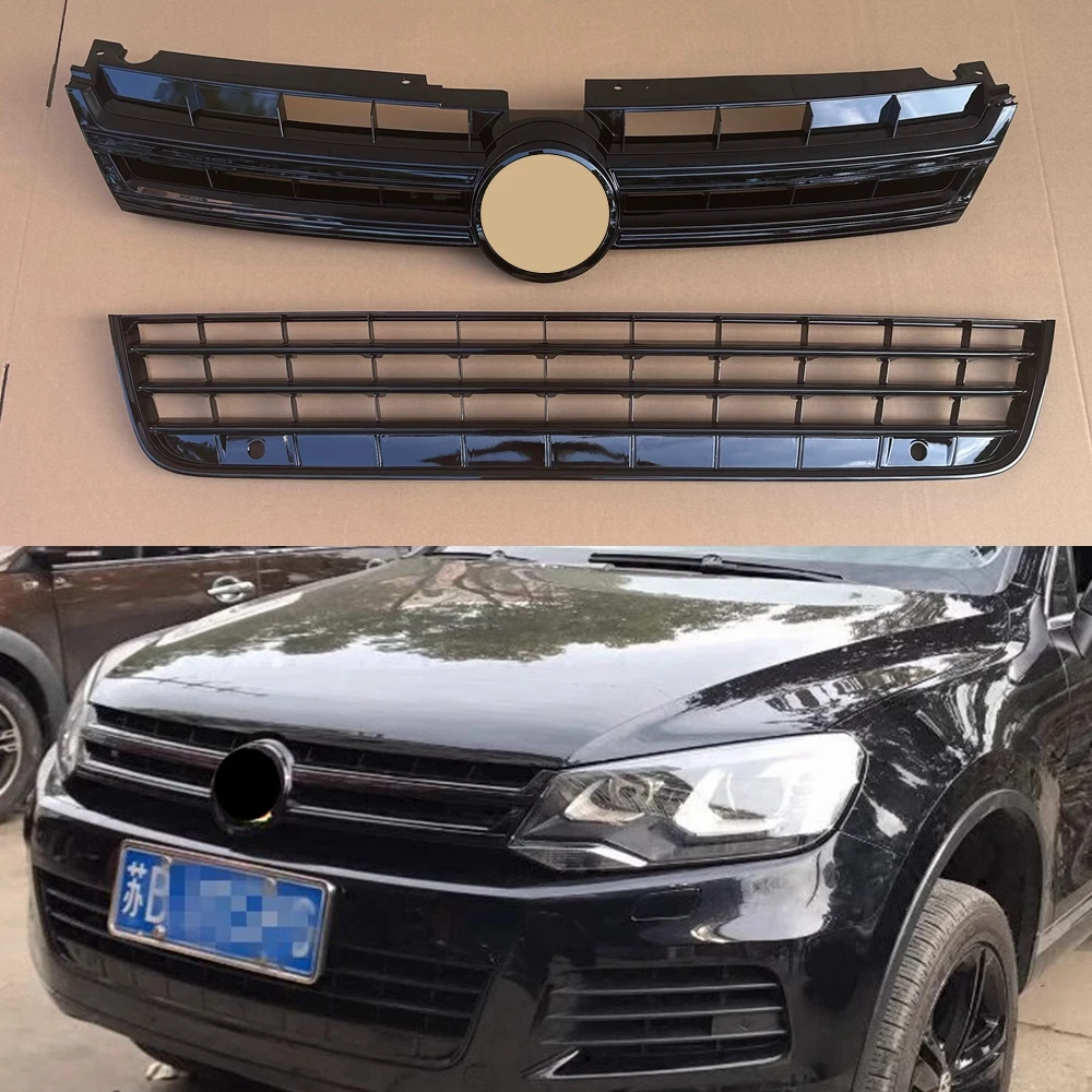 

Front Bumper Grill Mask Radiator Grille for Volkswagen Touareg 2011-15 Car accessories