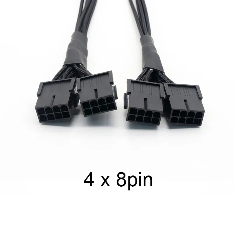 4090 Cavo di prolunga per scheda grafica 12 + 4P Maschio a Pcie8p * 4 Femmina Pcie 5.0 16AWG Adattatore per cavo di rete intrecciato in nylon ad alta velocità