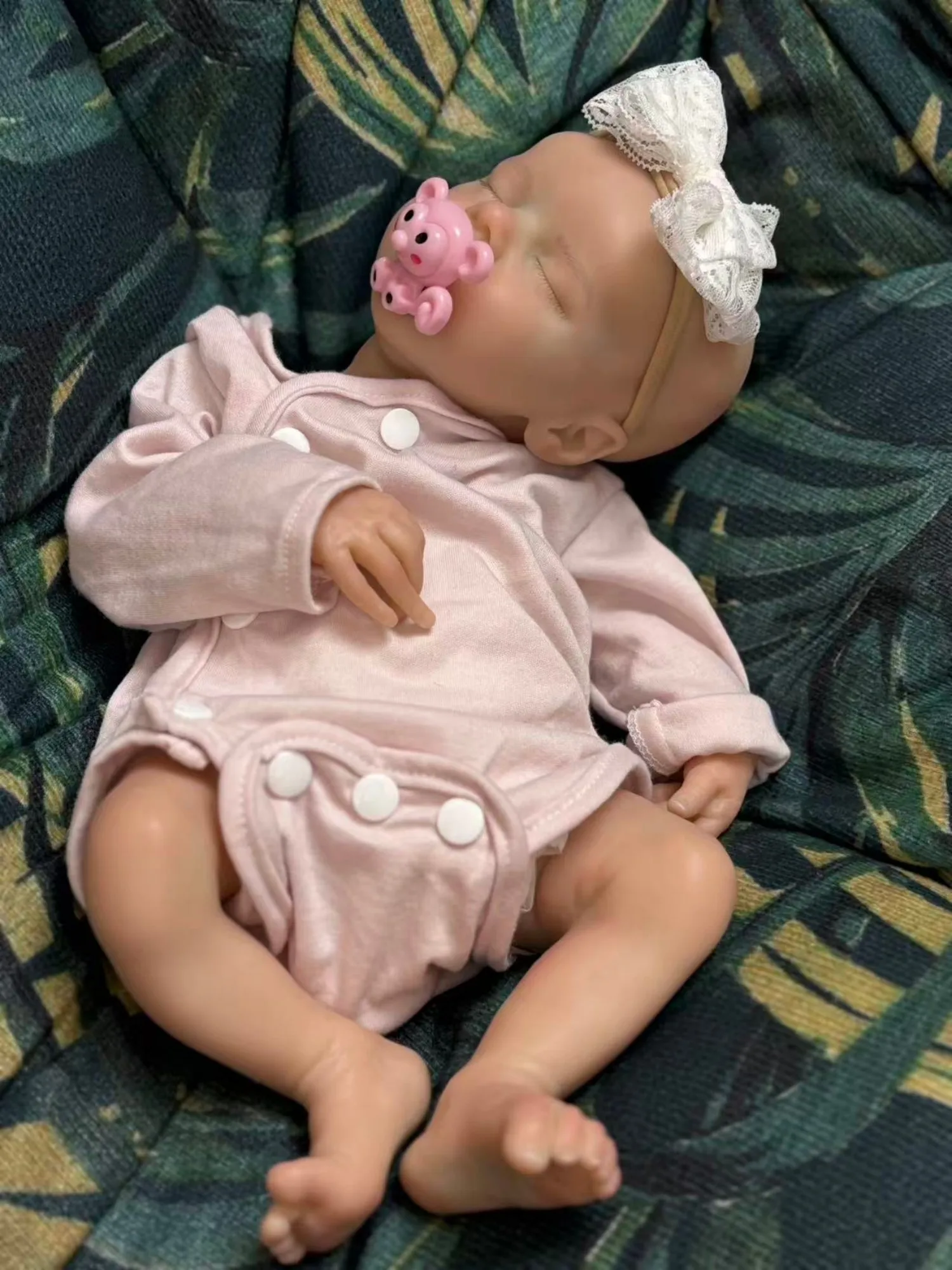 Reborn Twins Girl 16 Zoll wasserdichtes Vollsilikon fertig realistische schlafende Reborn-Puppe Boneca Reborn Corpo De Silikon