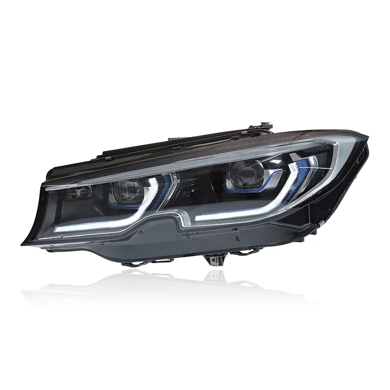 قطع غيار السيارات LED المصابيح الأمامية لسيارات BMW G20 G28 2019-2021 ترقية الليزر نمط أضواء النهار جهاز عرض (بروجكتور) ليد اكسسوارات السيارات تعديل