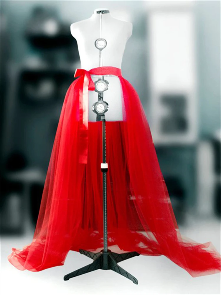 

Прозрачная тюлевая юбка-миди с высокой талией для женщин, летняя коллекция 2023, повседневный уличный стиль