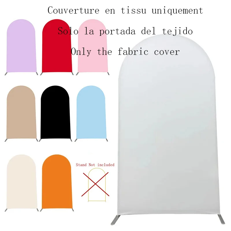 Wedding Arch cover Solid color spandex Elastic Screen cover Banquet decoration section fabric U-shaped shelf cloth cover