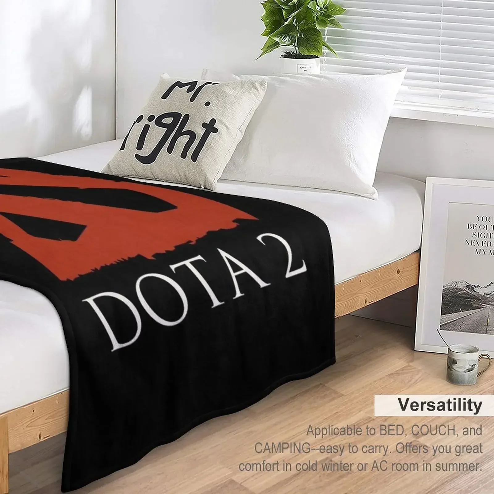 Couverture décorative Dota 2, plaid pour lits