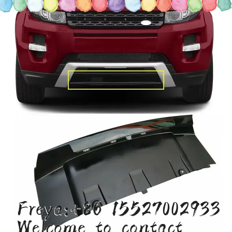 Front Bumper Tow Hook Trailer Cover For Range Evoque Dynamic 2010-2015 Spoiler Lip Skid Plate Splitter