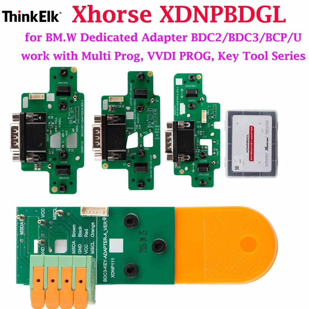 

Professional Xhorse XDNPBDGL BM.W Dedicated Adapter BDC2/BDC3/BCP/U work with Multi Prog/ VVDI PROG/ Key Tool Series