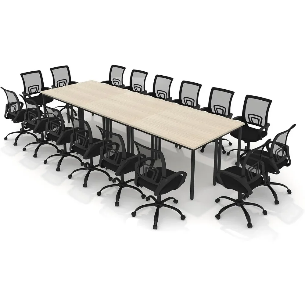 

Conference Tables , 142"x47"x30" Table & 14pcs Chairs, Office Computer Desk and Chair Set for Meeting, RoomConference Tables