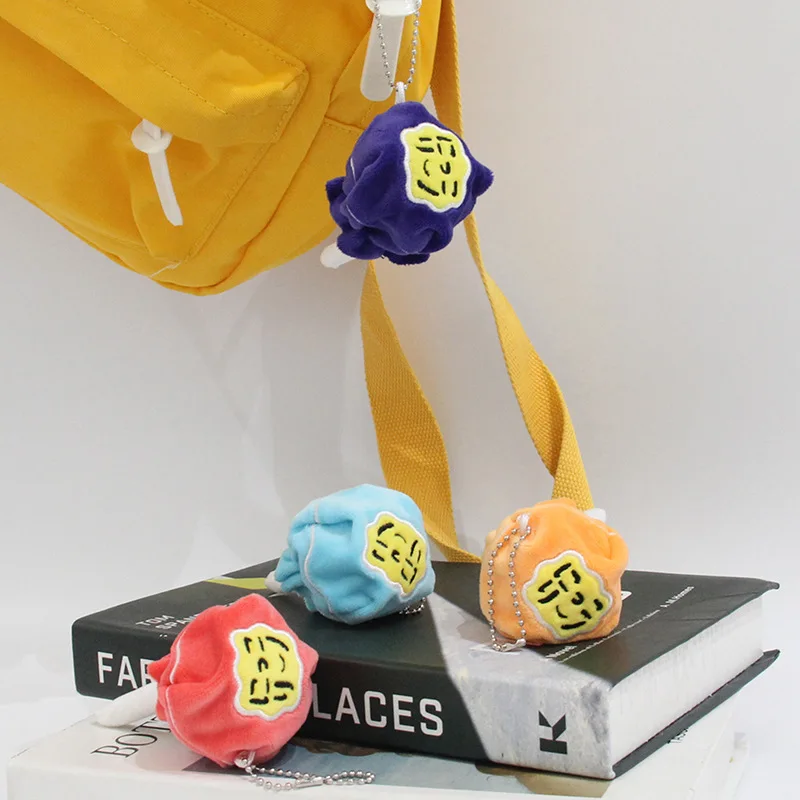 

5 шт./компл. леденец плюшевый брелок улыбка горох глаз кукла кулон сумка брелок Qualias плюшевые брелок для мальчиков и девочек подарки на день рождения