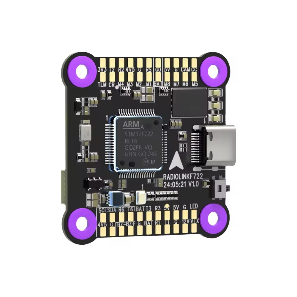 

Radiolink F722 Open-Source Betaflight Flight Controller High-Config Multiple Image Transmission FC For FPV Multirotor Drones