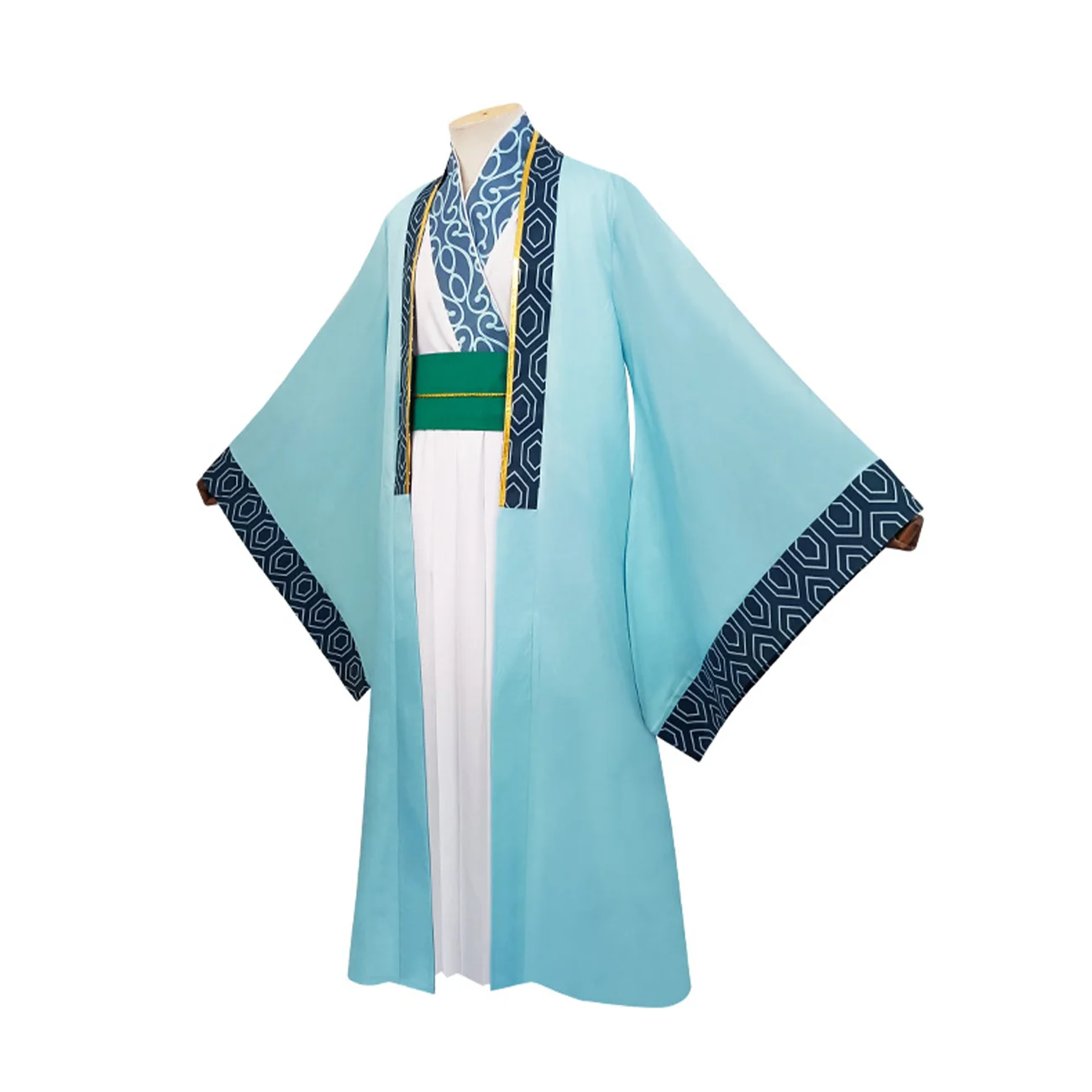 زي Hemixush Anime Ya Boy التأثيري Zhuge زي الحفلات مجموعة كاملة من ملابس الهالوين للرجال