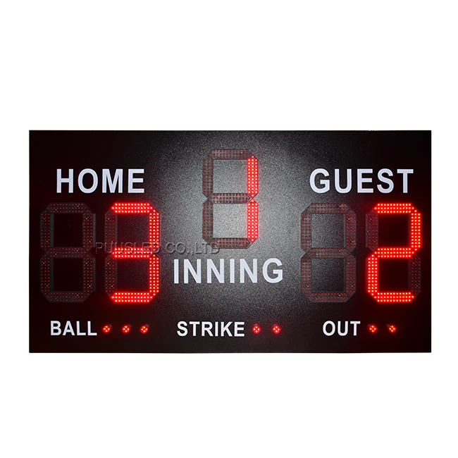 Waterproof Outdoor Play Sports Scoreboard Led Scoreboard Led Baseball Scoreboards for Sale Sport Gametime Display