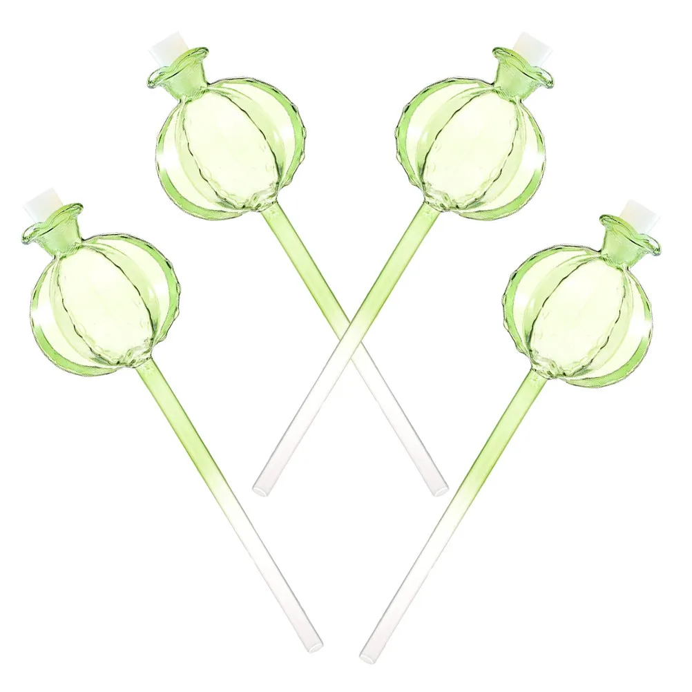 

Набор из 4 стеклянных шаров-капельниц для растений: автоматическая система полива для комнатных и уличных цветов в горшках, длительное увлажнение