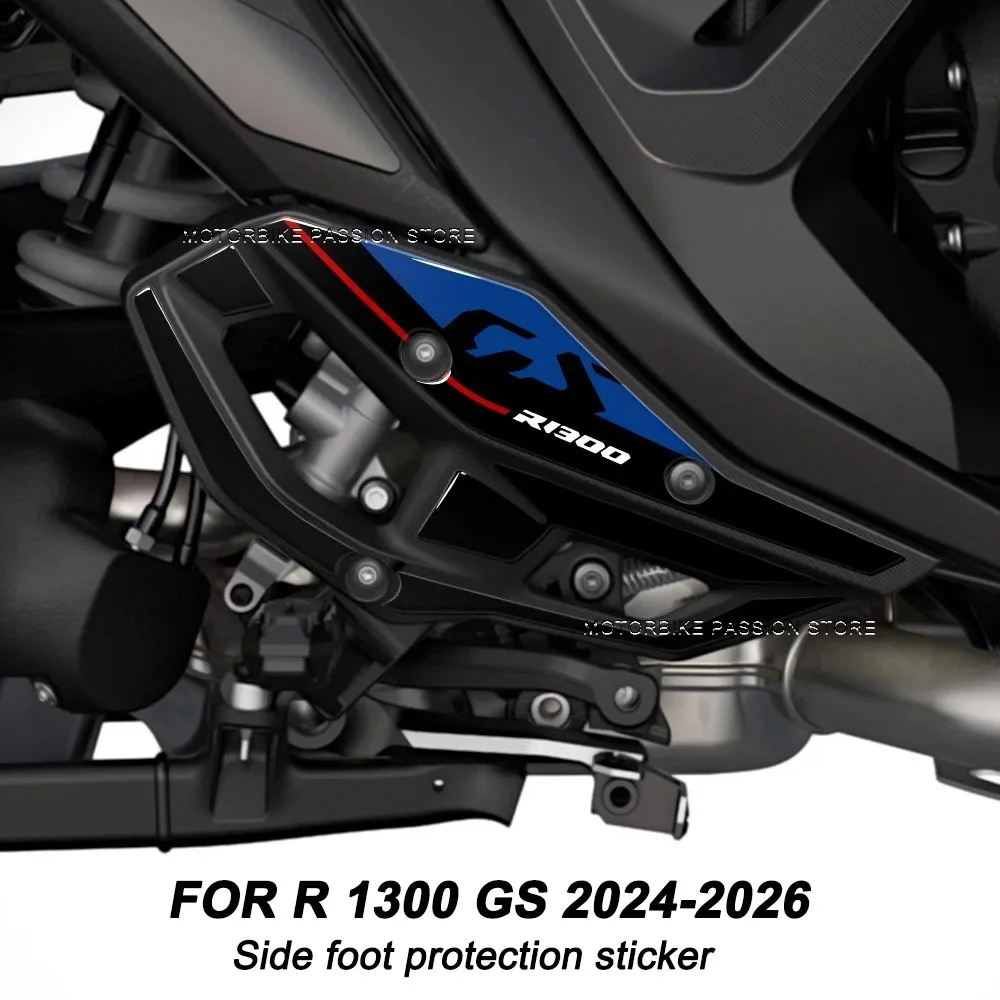 For R 1300 GS r1300gs 3D Motorcycle Epoxy Resin Sticker Side foot protection Kit Scratch Resistant Decal Pad Non-slip Sticker