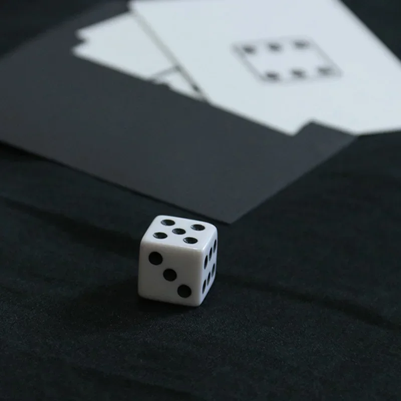 Prediction Dice Card by J.C Magic Tricks Close-up Street Illusions Gimmicks Mentalism Props Predict Any Number on Die Card Magia