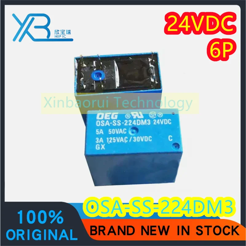 (5/20pieces) OSA-SS-224DM3 DC24V 24V relay 5A 50VAC 2 groups normally open 6 feet 100% brand new good quality spot