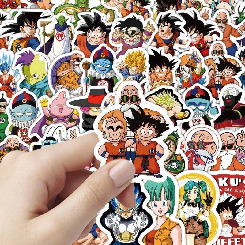 Dragon Ball YAMCHA SON GOKU Creative Cartoon High-Quality Waterproof Stickers for Students, Notebook Decor, and Phone Stickers