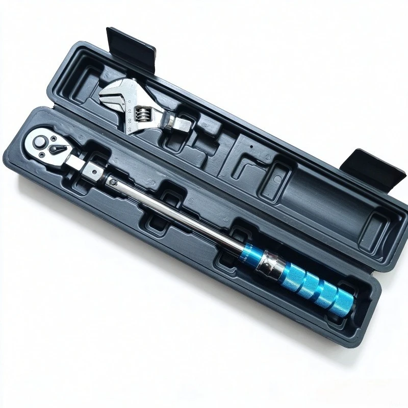 Multifunctional Ratchet Torque Wrench Set, Square Drive, Adjustable Head, Auto Repair Tool Kit