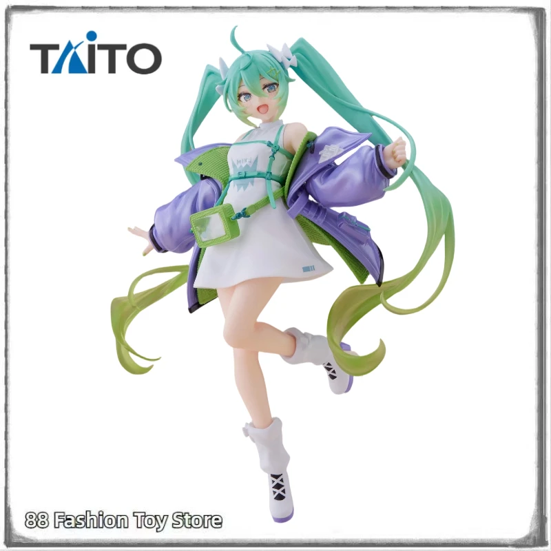 

In Stock Original TAiTO Fashion Piapro Hatsune Miku Sporty 18cm Anime Figure Model Toy Gift Ornament Collection Statue