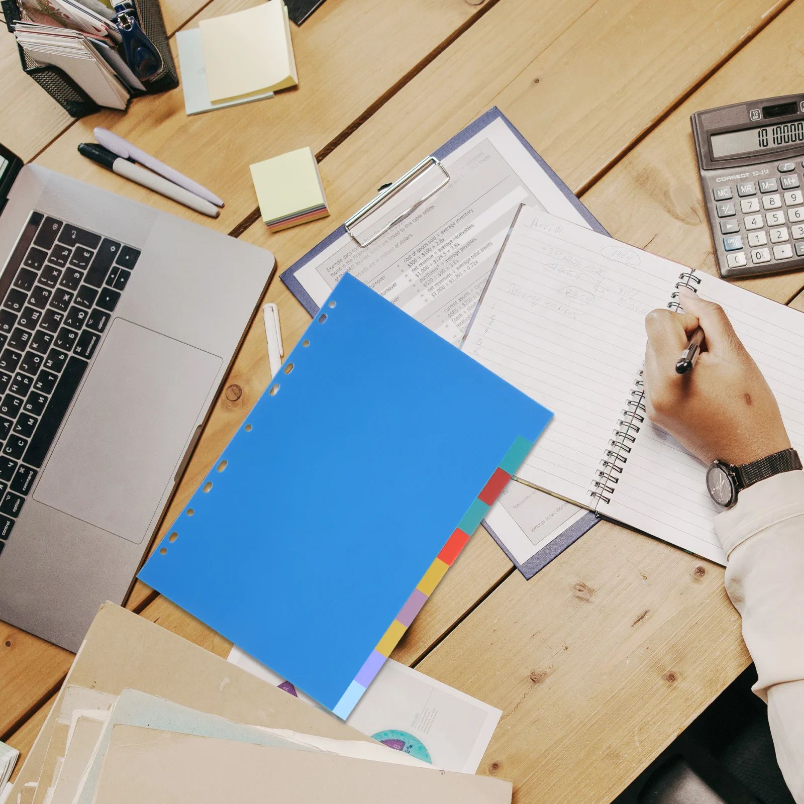 10 قطعة صفحات مؤشر التصنيف مقاوم للماء Pp متعدد الأقسام مقسم علامات التبويب للمجلدات أجهزة الكمبيوتر المحمولة وثائق مكتب المدرسة المنزل #5