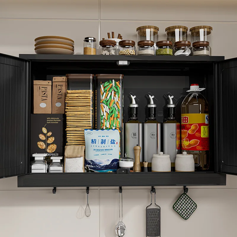 LH Kitchen Shelf Seasoning Bottle Jar Multifunctional No-punching Wall-mounted Storage Box