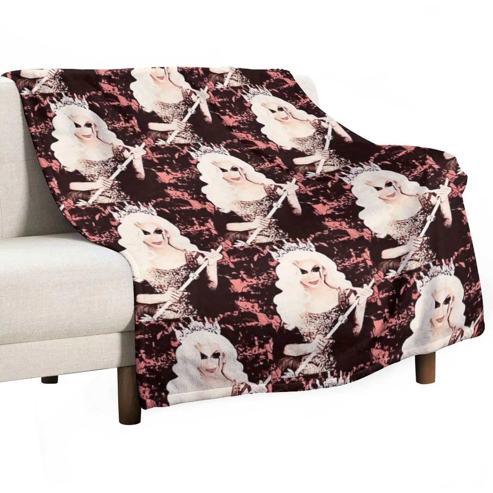 Одеяло с короной Аляски, меховые изделия, милые клетчатые мягкие клетчатые одеяла для волос