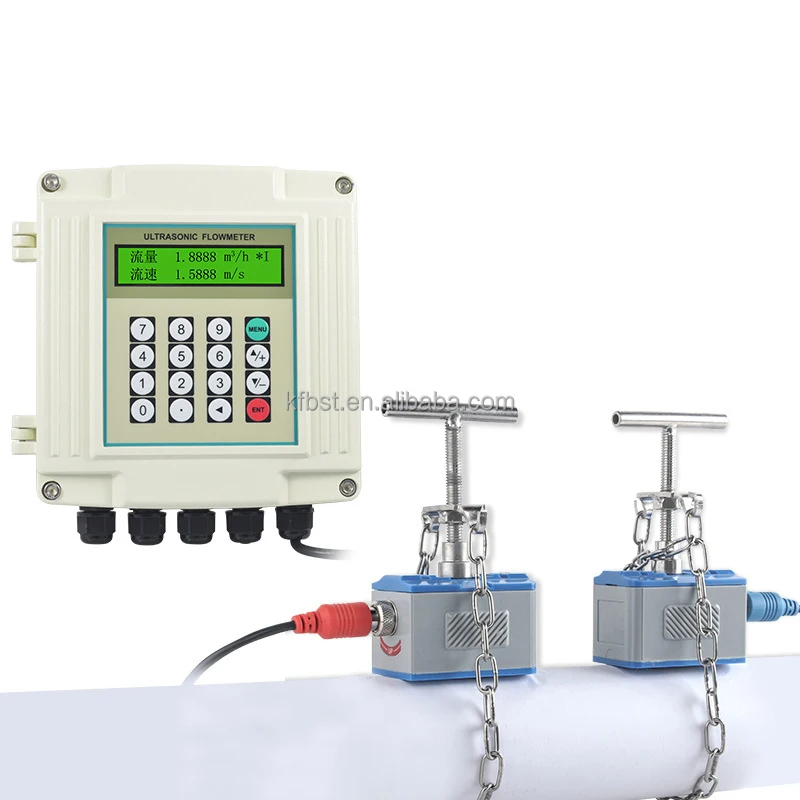 

Ultrasonic Flowmeter DN3~DN3000 Water Waste Water 1.0%R Accuracy Wall-Mounted Type Clamp-on Probes