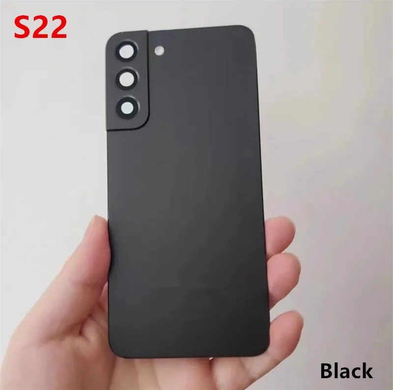 S22 Housing For Samsung Galaxy S22 S901 6.1" Glass Battery Back Cover Repair Replace Door Rear Case + Camera Lens image 2