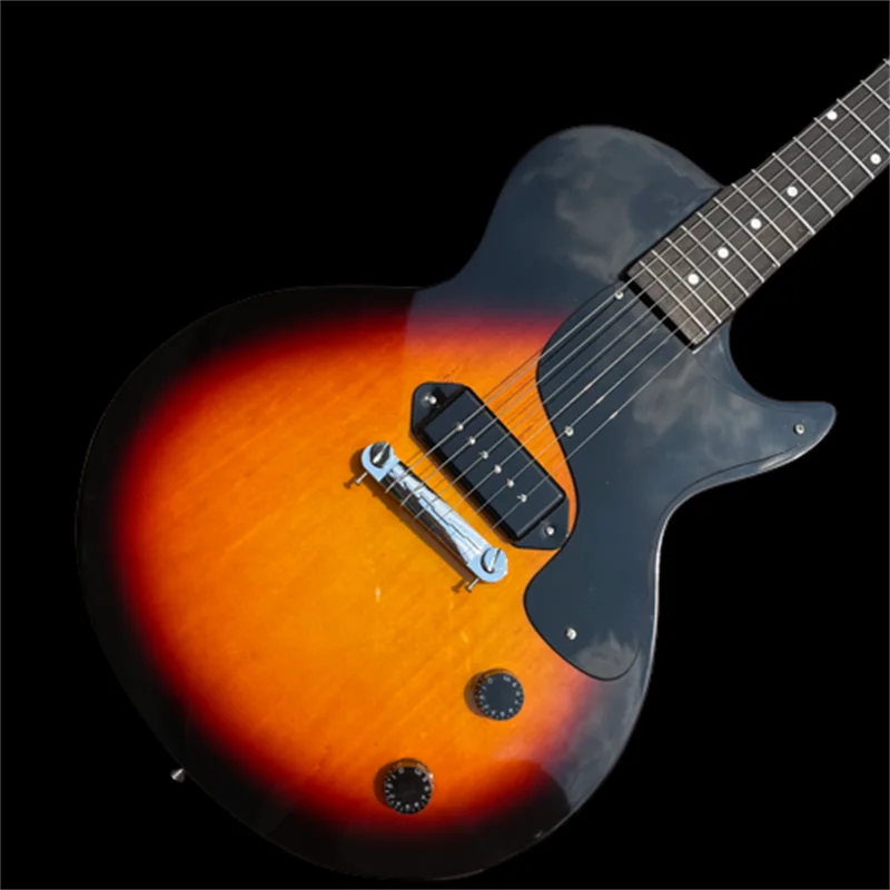 

1958 Junior Dubbel Gesneden Heruitgave Eelectric Guitar Dark Sunburst Wikkel Rond Staartstu