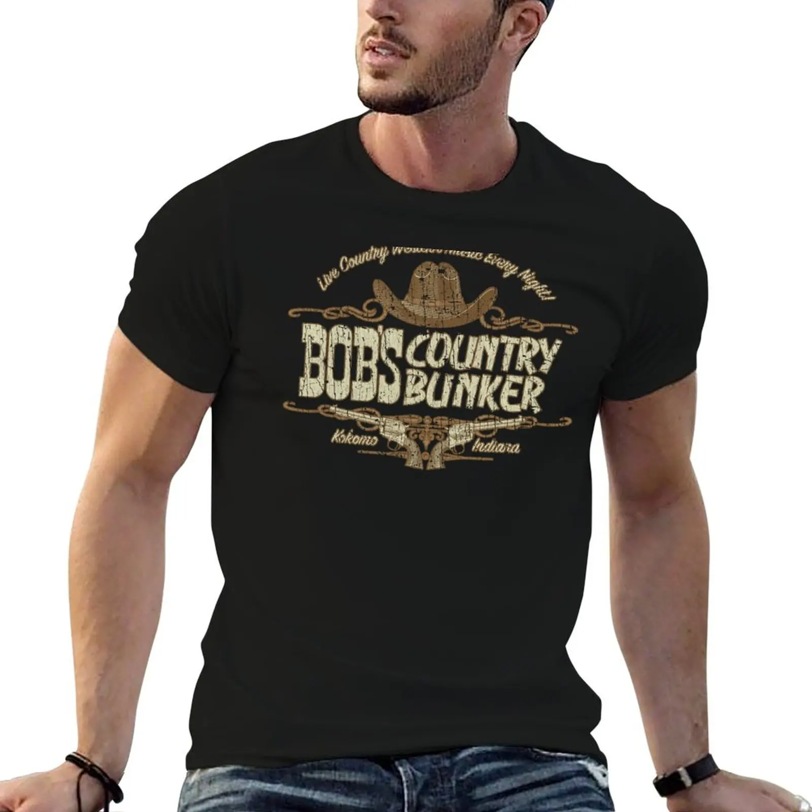 Bob’s Country Bunker 1980 T-Shirt t shirts cotton 100% t shirt man plain T-Shirt