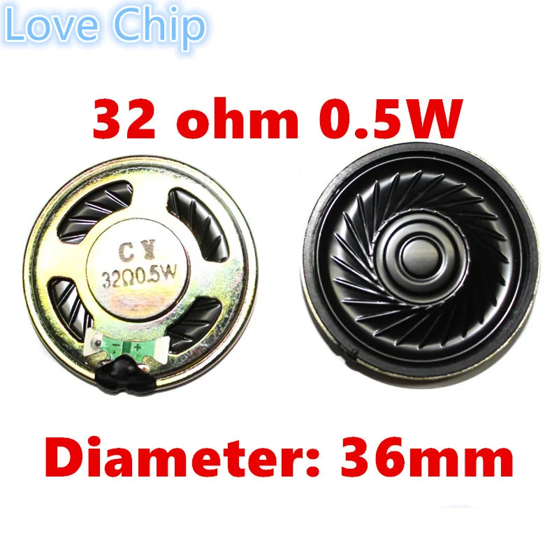 10pcs 8R 0.5W Horn Loud Speaker Buzzer Ringer 20mm 23mm 27mm 28mm 30mm 36mm 40mm 45mm 50mm 57mm 8 ohm 0.5W Small loudspeaker