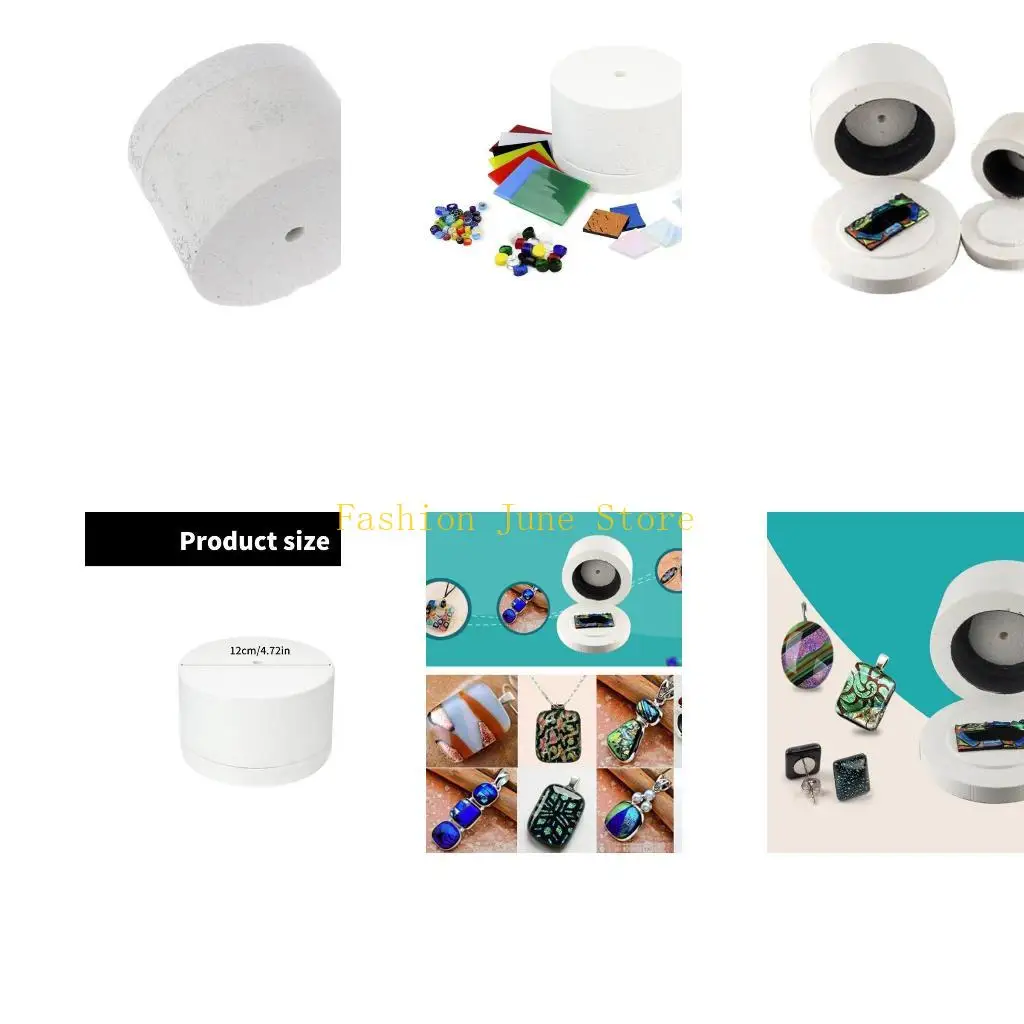 

N5KA Glass Jewelry Crafting Set Featuring Microwave Artistic Workshop Supplies Shelf Paper for Glass Fusing