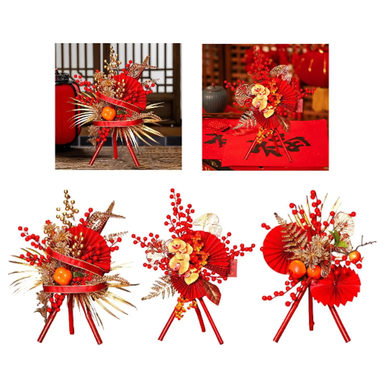 

2025 Chinese New Year Bonsai Table Decoration Lucky Crafts Traditional Handmade