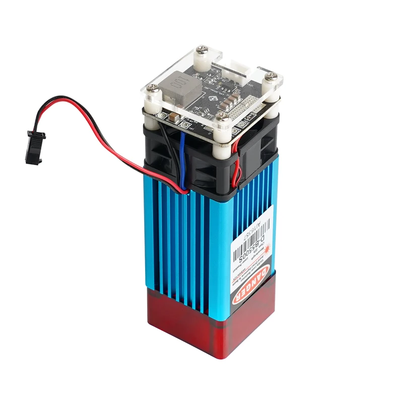 High Output 5.5W LD+FAC Mini Laser Diode Module 450nm Last Red Engraving Cutting Machine New Condition
