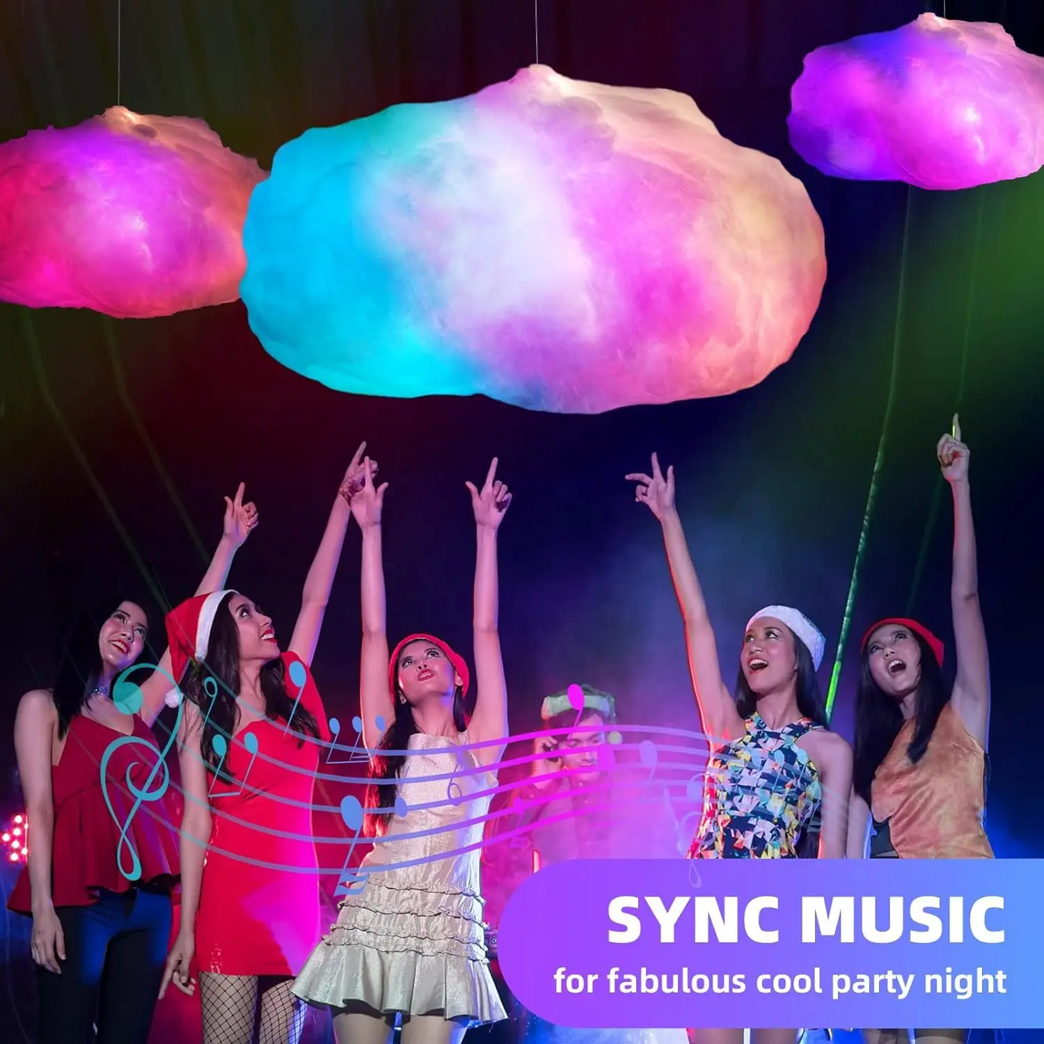 LED Cloud Light for Bedroom, Floating Cloud Light for Room with Remote and App Control, RGB Cool Cloud Lamp