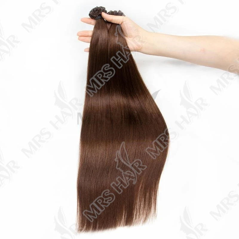 Estensioni dei capelli con punta K Capelli umani alla cheratina Estensione dei capelli con fusione a caldo Macchina per colla alla cheratina Remy 12-24 pollici Punta U T/Punta piatta/Punta I